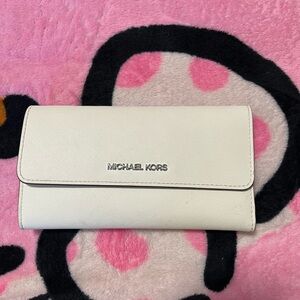 Michael Kors white wallet